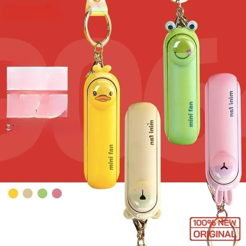 Wholesale Cute Mini Fan Kipas Portable Hand Fold Bedside Office USB Charge Battery Table Desk Cooling