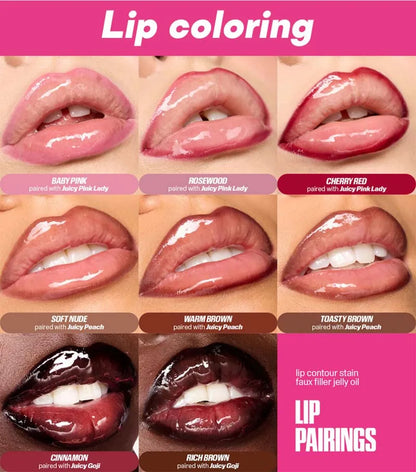 Velvet Brown Lip Liner Pencil Nude Matte Waterproof Non-stick Cup Cherry Red Lip Liner Lip Contour Pen Lipstick Makeup For Woman