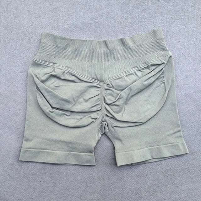 Shorts Women Seamless Yoga Shorts Scrunch Bum Gym Shorts Workout Low Waist Short Leggings Booty Stretch Running Shorts