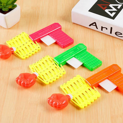 2PCS Retractable Fist Shooter Trick Toy Gun Funny Prank Toys Plastic Festival Gift for Fun Classic Elastic Telescopic Fist