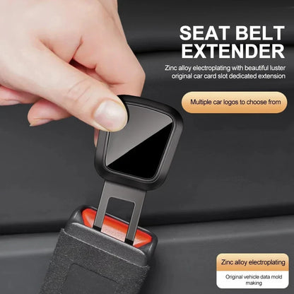 Seat Belt Clip Extender Thick Insert for Tesla/Porsche Safety Lock 1/2PCS