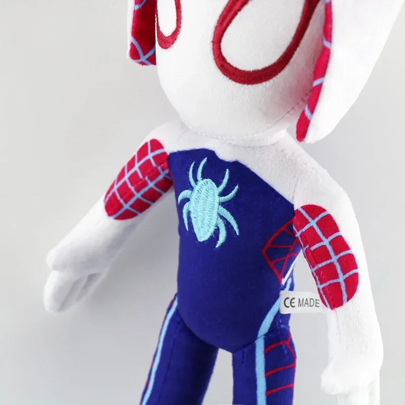 32CM Anime Avengers Spiderman Plush Toys Into the Spider-Verse Gwen Peter Parker Noir Dolls Soft Stuffed Toy For Kids Gift