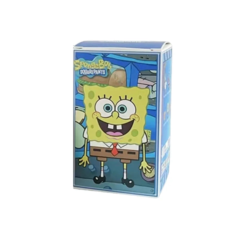 Spongebob Patrick Star Squidward Tentacles Delicious Crab Burger Anime Figure Collection Model Doll Blind Box Toys Children Gift