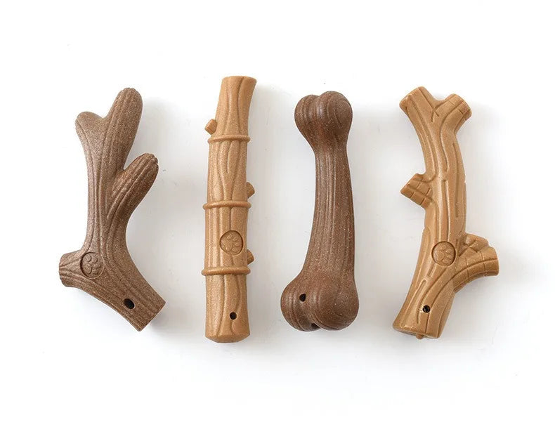 New Pet Teeth Grinding Toy Dog Interactive Bone Training Toy Bamboo Cleaning Teeth Fixing Wear Resistant Pet Products