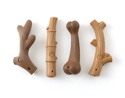 New Pet Teeth Grinding Toy Dog Interactive Bone Training Toy Bamboo Cleaning Teeth Fixing Wear Resistant Pet Products
