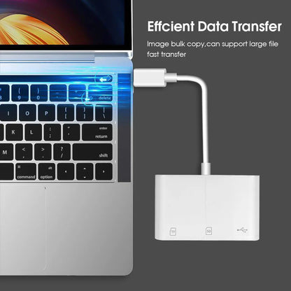 Type C Card Reader SD TF Memory Card Reader USB C OTG Adapter High Speed Data Transmitter for Phone 15 Macbook Smart Cell Phone