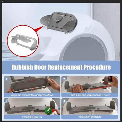 Automatic Cat Litter Box Accessories Bin Door Collecting Feces for TONEPIE TI PRO Cat Toilet