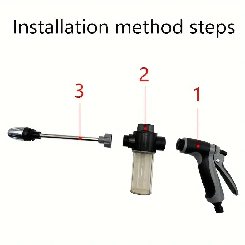 1 Pack High Pressure Spray Water Gun Garden Watering Hose Nozzle Sprinkler Car Washing Gun Car Cleaning Washing Tools