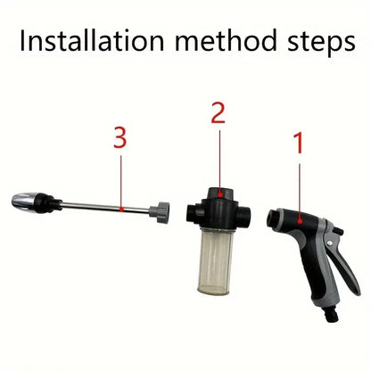 1 Pack High Pressure Spray Water Gun Garden Watering Hose Nozzle Sprinkler Car Washing Gun Car Cleaning Washing Tools