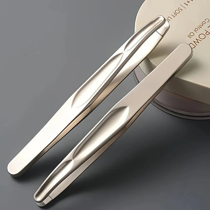 Premium Round Head Tweezers for Eyebrow & Facial Hair Removal Seamless Clips Short Hair Precision Beard Clip