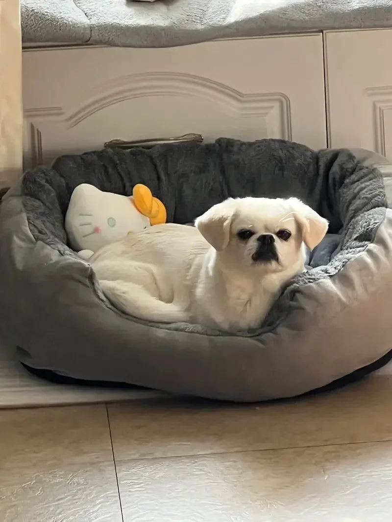Soft Warm Dog Bed Pets Basket Cat House Sofa for Medium Large Dog Sofa Bed Cushion Dog Bed House Pet Supplies Accessories