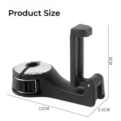 Multifunction Rear Headrest Hook Car Phone Holder Adjustable Automobile Headrest Phone Clip for GPS Navigation