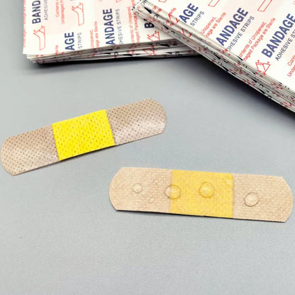 50/100Pcs Breathable Adhesive Plaster Cushion Bandage First Aid Gauze Pads for Sports Wrapping and Daily Minor Wound Care