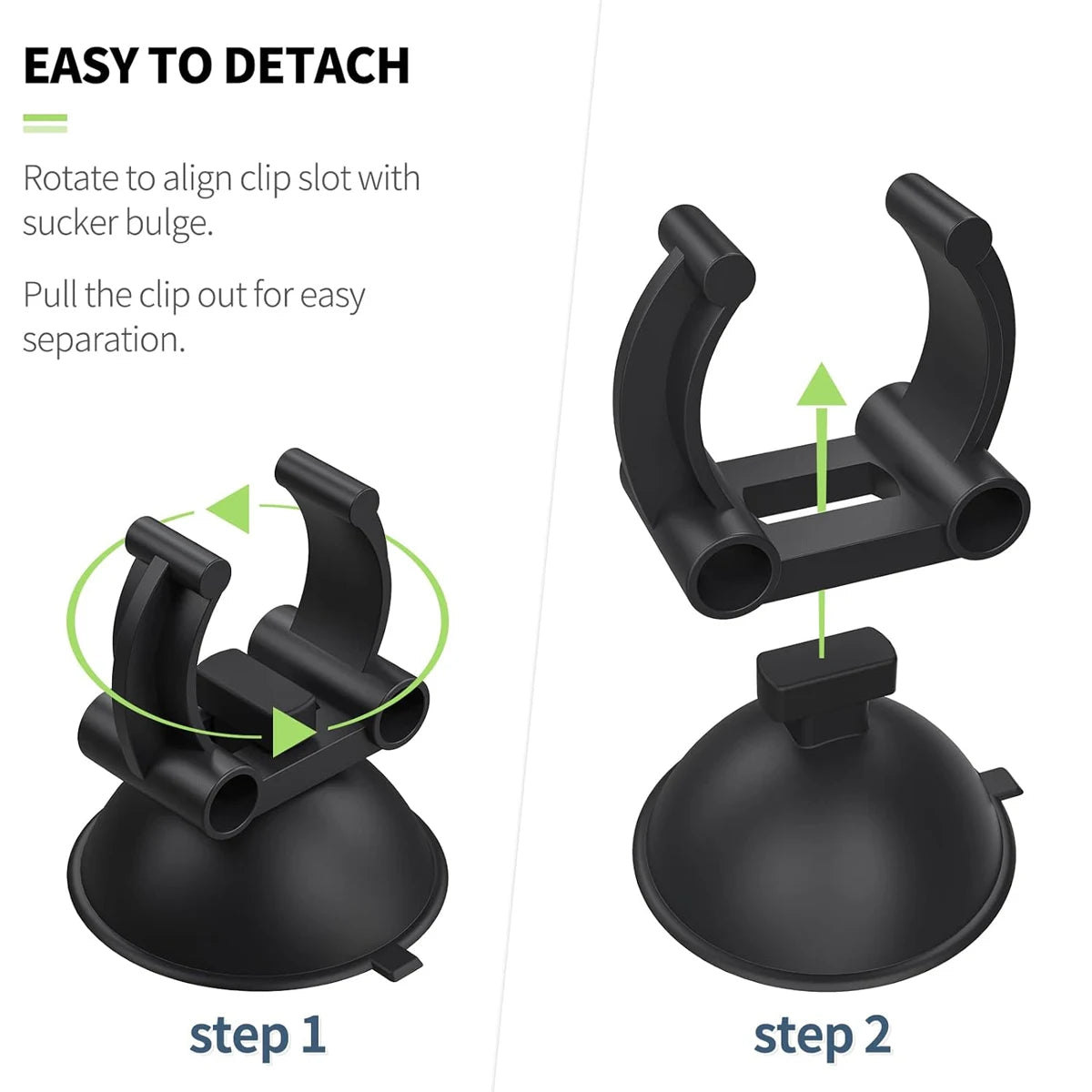 4Pcs Aquarium Heater Suction Cup with 0.98 Inch Clip Black Standard Heater Rod Holder Clip For Fish Tank