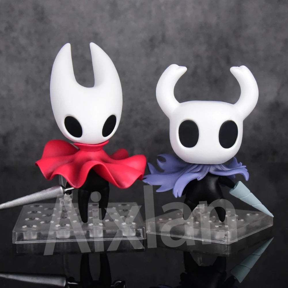 Aixlan 2PCS SET Hollow Knight Figure Cute Edition 10CM Hornet Hollow Knight PVC Action Figure AmineToy Gift Collectible Figurine