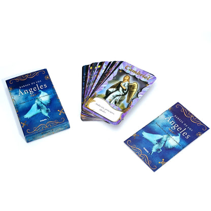 Spanish Tarot cards Angel Oracle Deck Spanish Spiritual Card Set Divine Guidance Angelic Messages Inspirational pocket-sized