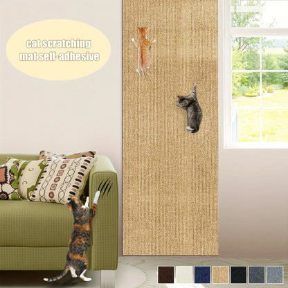 Self-Adhesive Cat Scratching Mat Trimmable Cat Scratching Post Cat Carpet for Anti-scratching Protector Anti Cat Scratch Mat