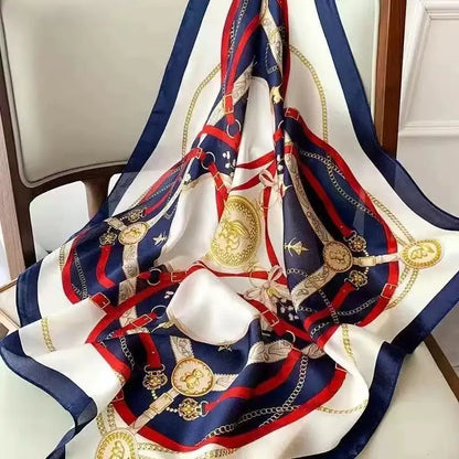 Silky 68x68cm Square Scarf – Stylish & Soft, Multipurpose Head Cover & Elegant Neck Wrap Stylish Print, Silky Soft & Versatile
