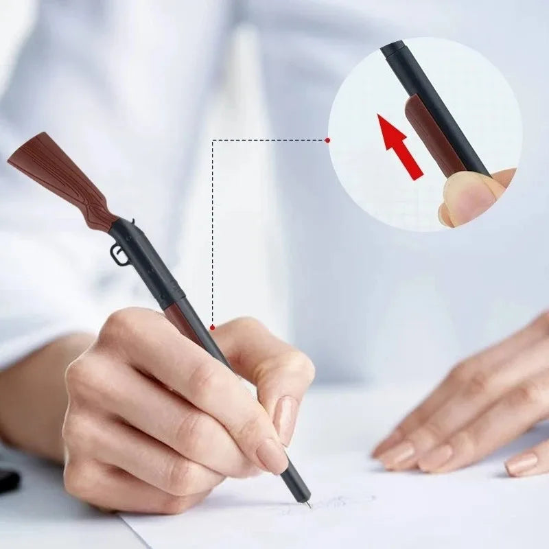 Unique Design Smooth Writing Gun Pen, Pen Gun, Writing Instrument,Office Supplies, Stylish Pen, Fun Stationer,Ballpoint Pen