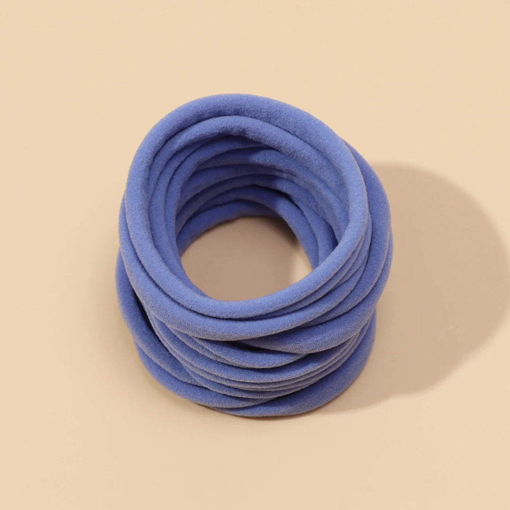 10pcs/lot Nylon Headband Baby Girl Accessories For Children's Hair Elastic Bands For Girls Toddler Headdress Baby Turban