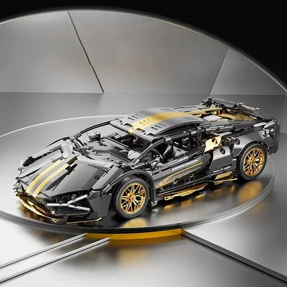 Building Block Racing Car Car MOC Building Blocks Car and Construction Toy Adult Collectible Cars Set to Build Sports Car Model