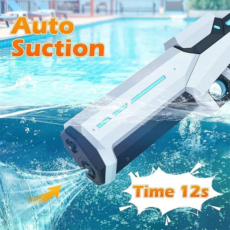 Electric Water Guns For Adults Powerful Squirt Automatic Water Suction Water Blasters Summer Outdoor Beach Toy For Boys Kid Gift