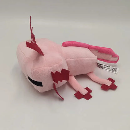 30cm Cute Stand Axolotl Stuffed Animal Plush Toy Pink Axolotl Plushie Pillow Doll Kids Birthday Gift Home Decoration