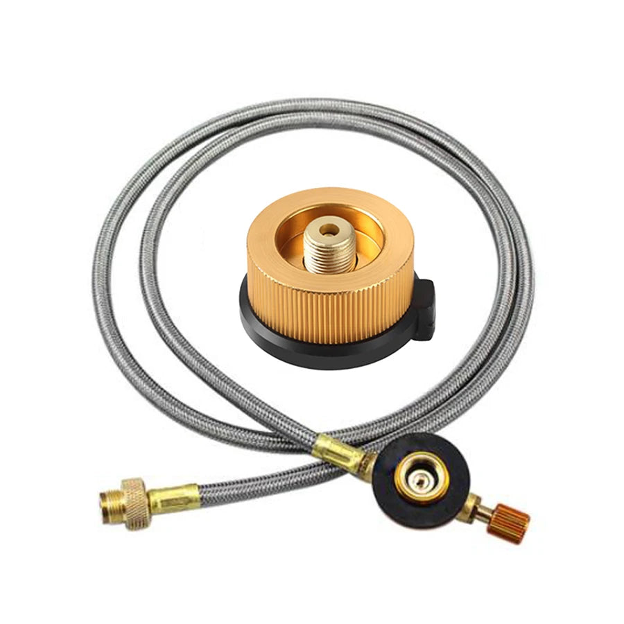 Outdoor Camping Gas Tank Inflation Connection Pipe Extension Line 1M Flat Gas Tank Connection Extension Line