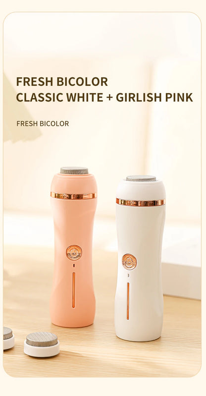 HOMEFISH Electric Foot Grinder Automatic Foot Callus Rubbing Pedicure Dead Skin Callus Remover for Foot Rechargeable Foot Beauty