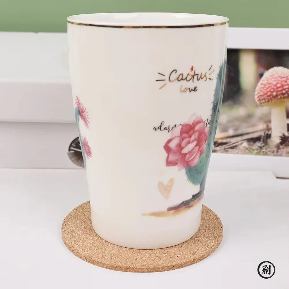 1/5/10PCS Mat Natural Round Wooden Pad Durable Non-Slip Cork Coaster Tea Coffee Mug Drinks Holder for Table Decor DIY Tableware