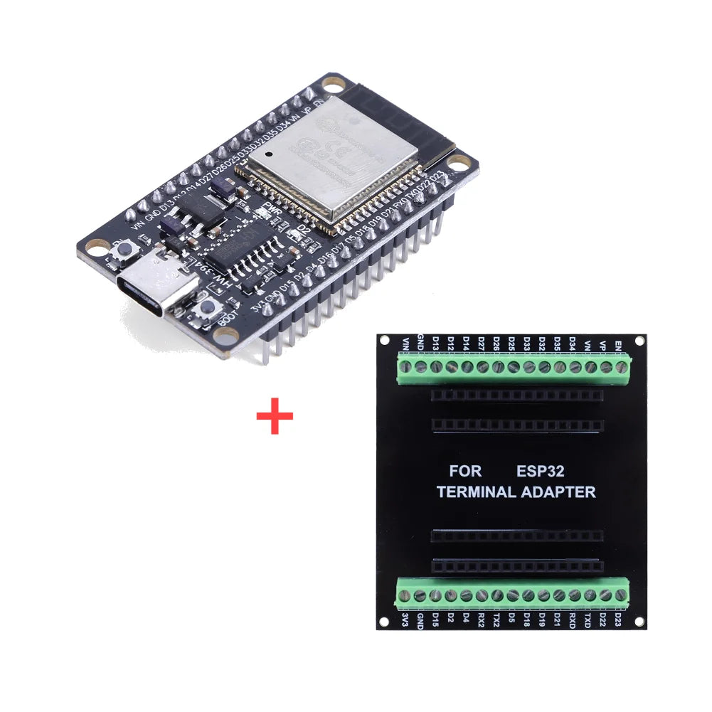 ESP-WROOM-32 ESP32-S Development Board Type C ESP32 Bluetooth Wifi ESP32 Nodemcu Bluetooth Module + ESP32 Breakout Board