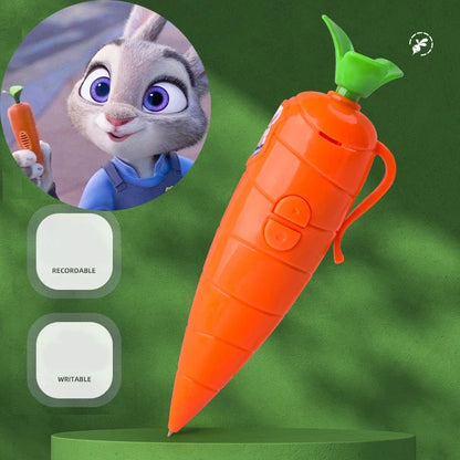 Disney Zootopia2 Judy Hopps Voice Pen - Licensed Anime Ballpoint for Kids with Sound & Light, School Gifts
