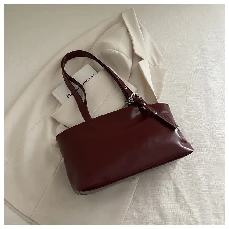 Fashionable Medium Size Versatile Tote Handbag for Daily Use Ethnic Style Synthetic Leather and Canvas Bag