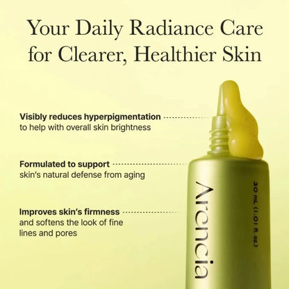 Korean Skin Care Brand Arencia Booster Shot Serum Vitamin C Brighten Skin Tone Essence Retinal Caffeine Smooth Fine Lines Serum