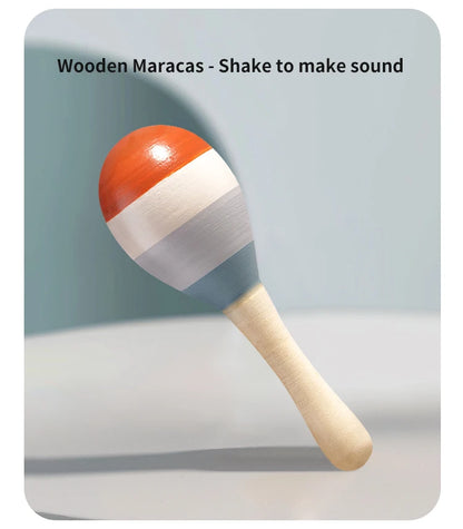 5Pcs Baby Musical Instruments Sensory Rattle Toys Early Educational Baby Musical Toys Montessori Toys Birthday Gifts for Kids