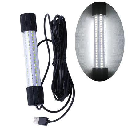 1 pc underwater LED fishing light, night fishing USB fishing light, multiple colors, portable fishing light, high brightness