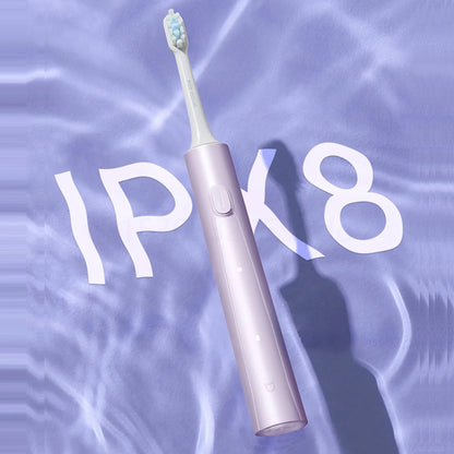 Mijia Sonic Electric Toothbrush T302 3colors 4 Brush Heads IPX8 Water Proof 360° Wireless Charging 4 Modes Cleaning Teeth