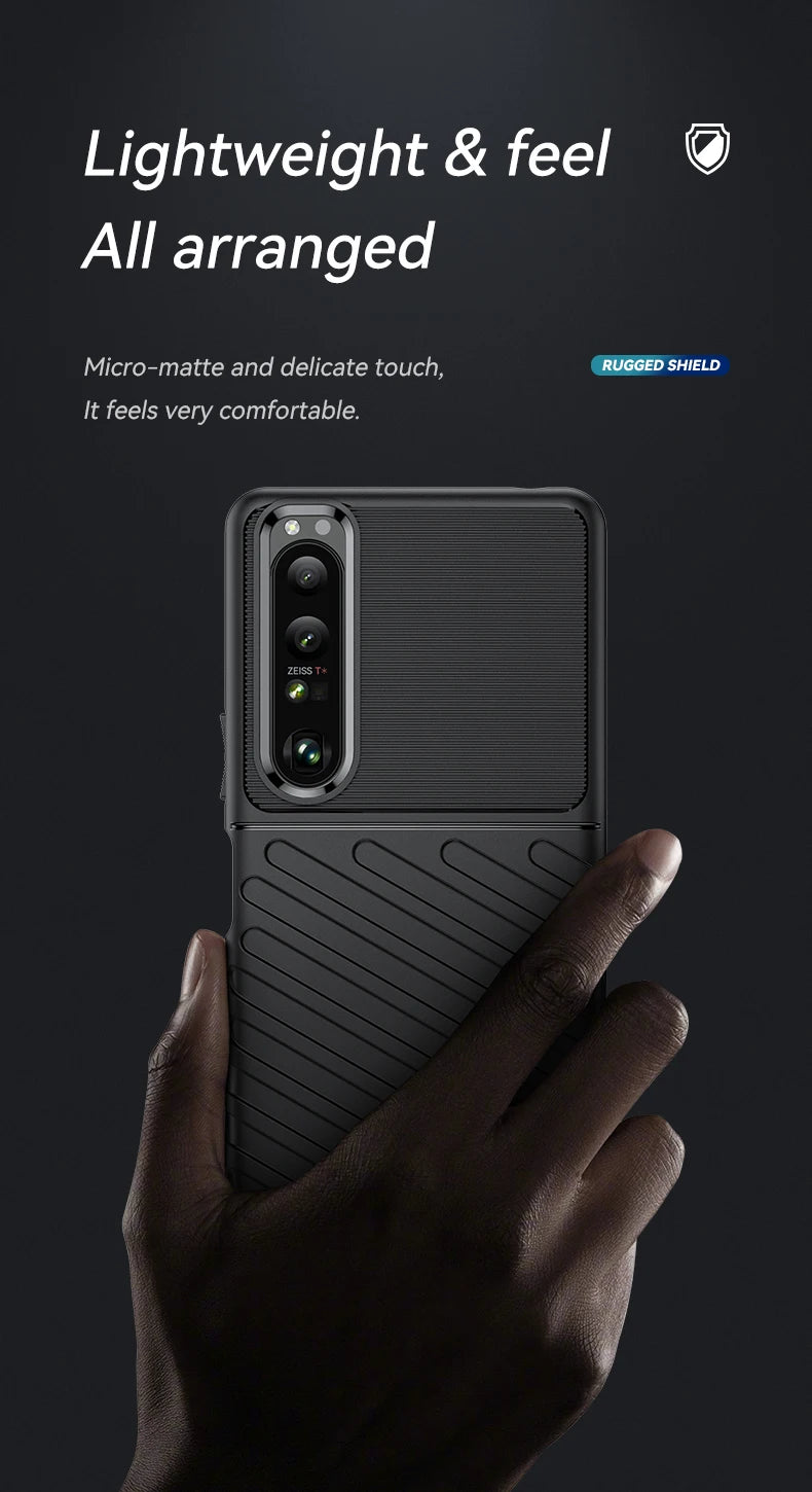 Luxury Shockproof Silicone Phone Case for Sony Xperia 1 III - Soft TPU Protective Cover