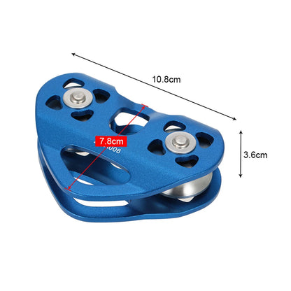 Lixada 30kN Cable Trolley Pulley with Ball Bearing Climbing Caving Aloft Work Rescue