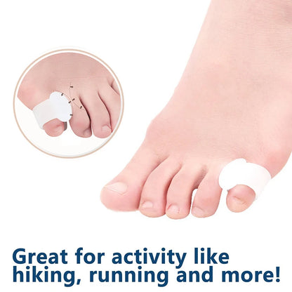Pexmen 2Pcs Gel Toe Separator Pinky Toe Spacers Little Toe Cushions for Preventing Rubbing Relieve Pressure Foot Care Tool