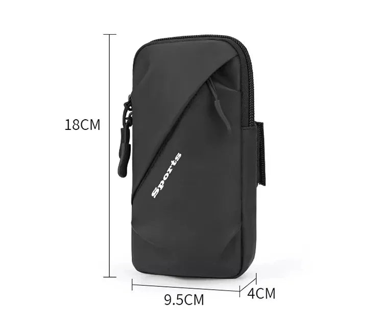 Running Phone Holder Jogging Bags for iPhone Samsung Universal Waterproof PU Sports Armband Phones Arm Bag Running Accessory