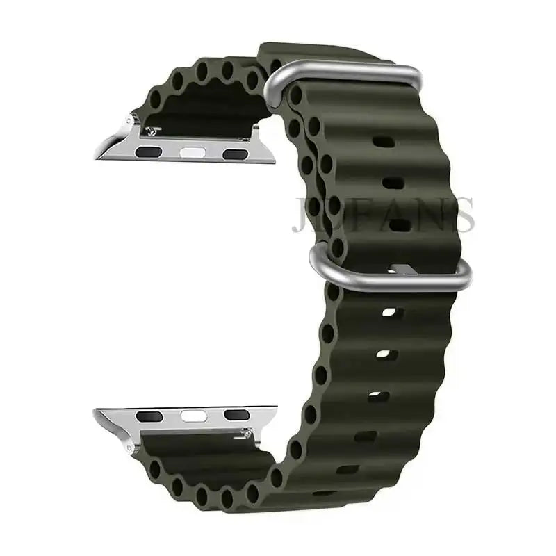Strap For Apple watch ultra band 49mm 44mm 45mm 41mm 40mm 38mm 44 45 mm 1:1 Original Ocean belt iWatch series 9 10 8 7 se bands
