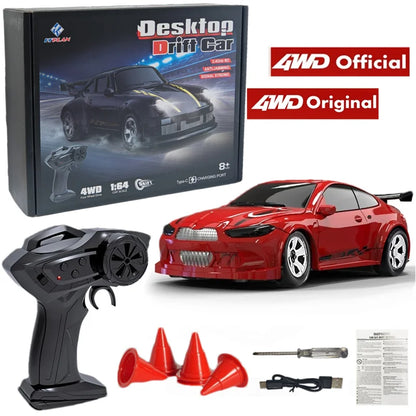4WD RC Drift Car 1:43 Remote Control Cars Truck 4x4 Racing Drifting 2.4G Radio Mini Vehicle Model Toy Gift for Adults Kids Boys