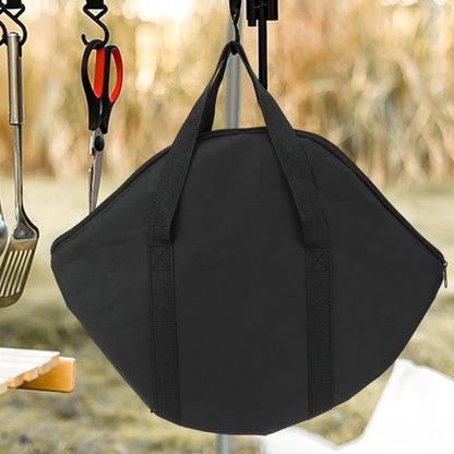 Baking Pan Caryying Case Bag/Handle Waterproof Grilling Pan Pouch Skillet Bag Wood Anti-scald Handle Outdoor BBQ Tool or Handle