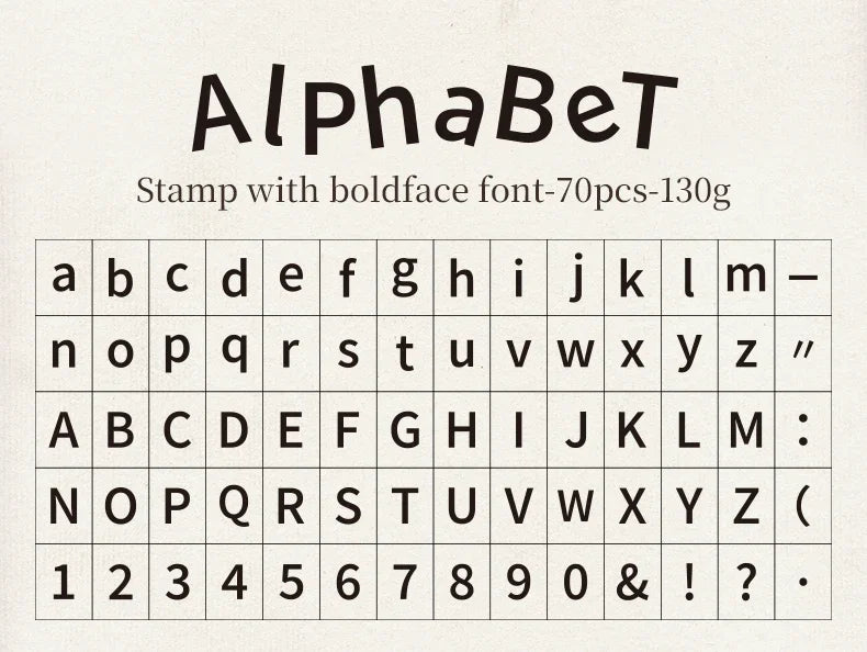 Journal GO 70pcs/set Wooden Rubber Alphabet Letter Number Stamp Set for Card Collage Junk Journal Scrapbooking DIY Standard Seal