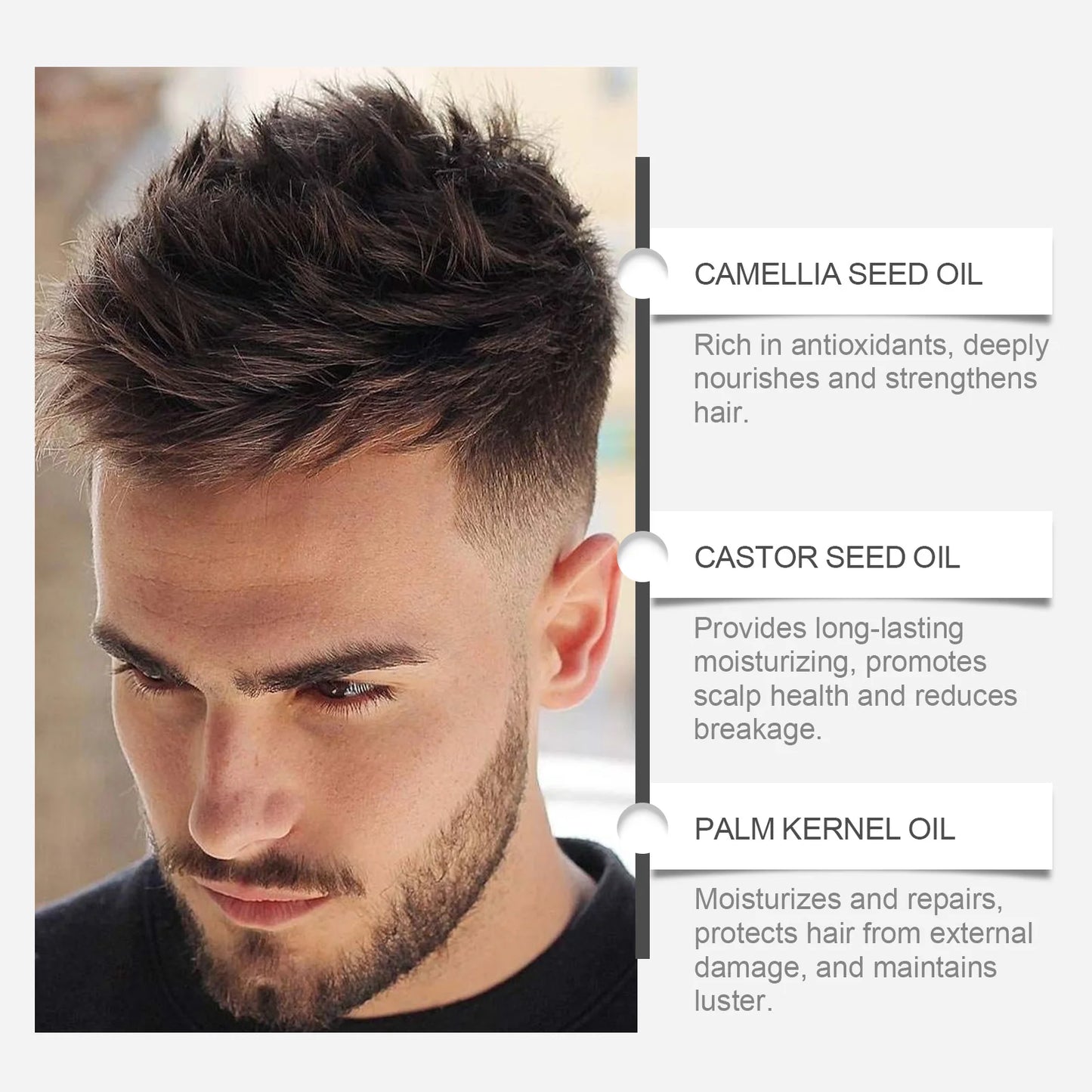 Men Hair Waterproof Concealer Hairline Shadow Root Cover up Repair Forehead Makeup Durable Hair Concealer Liquid Cream 50g