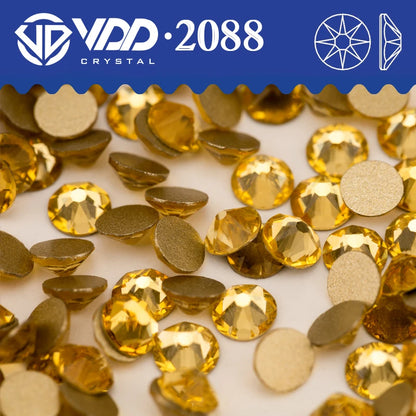 VDD SS16-SS30 High Quality AAAAA 2088 Rhinestones Crystal Flatback 8 Big 8 Small 16cut Stones For DIY Crafts Nail Art Decoration
