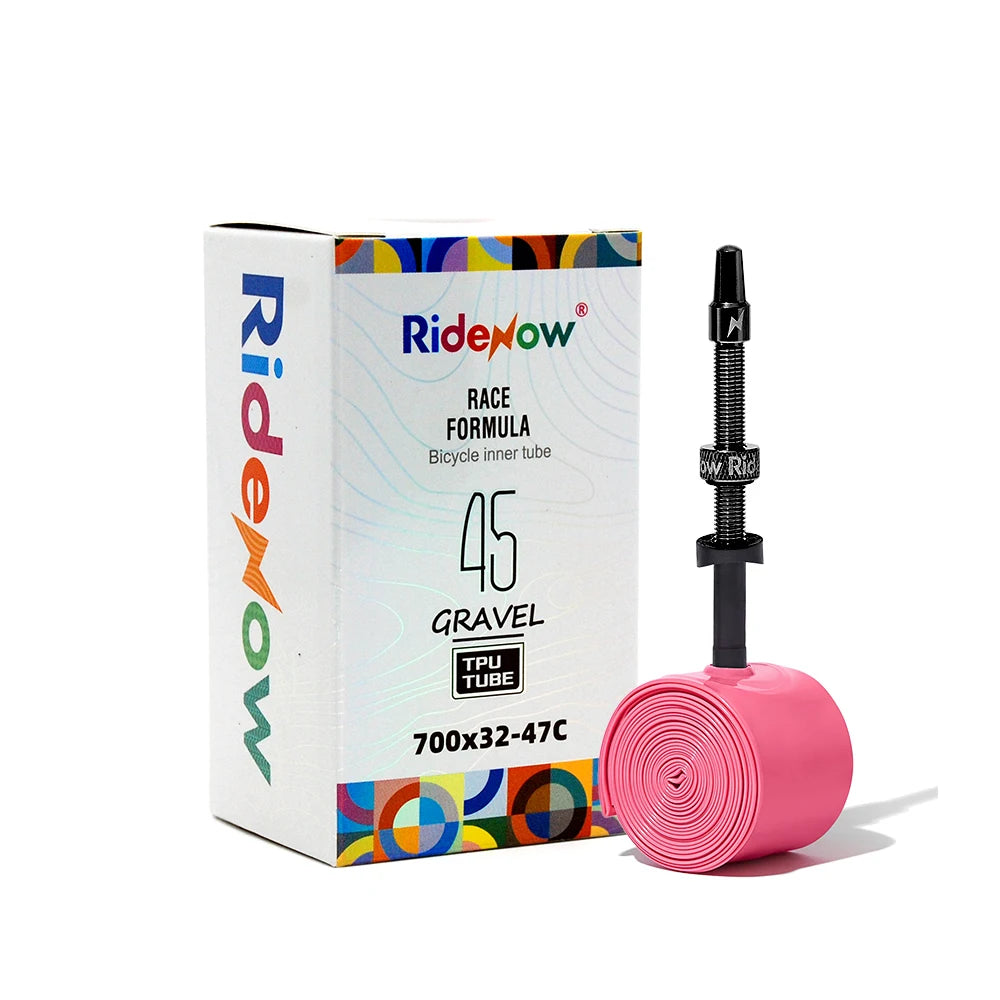 Ridenow Metal Nozzle Tpu Inner Tube Detachable Valve Cores 45g Gravel 29Inch 700x32-47c Tube Bike Tyre MTB Road Bike Inner Tube