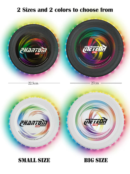 LED Flying Disc, Noctilucence Colorful Outdoor Leisure Toys Various Lighting Changes Lightweight and Fun Sport Game Gifts