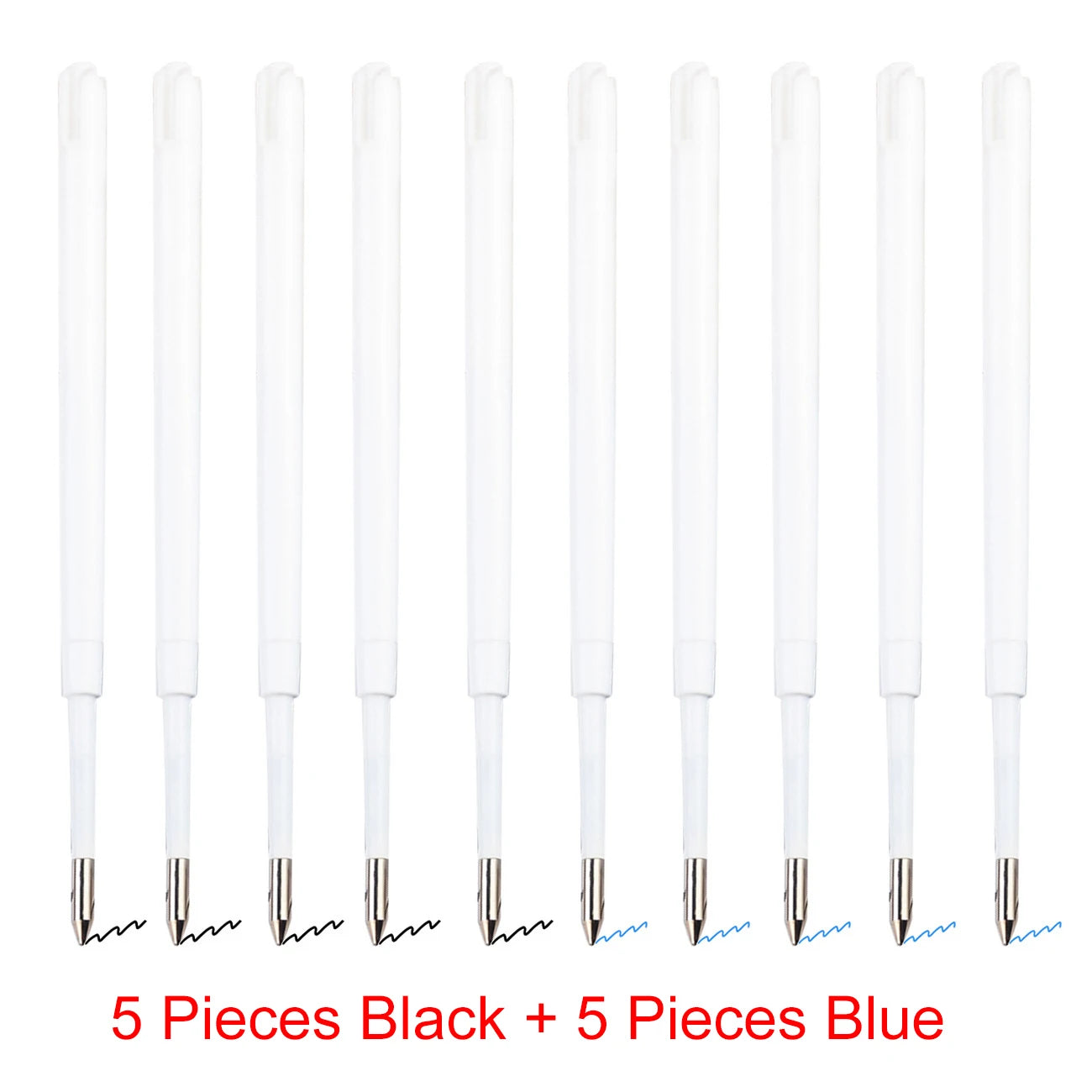 98mm1.0mm Ballpoint Pen Refills For Parker Pens Medium Point Blue Red Black Ink Rods For Writing Office Stationery